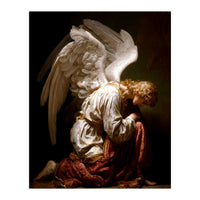 Kneeling Down Angel Renaissance inspired Religious Art (Print Only)