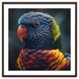 Rainbow Lorikeet Parrot Close Up Portrait thumbnail