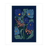 Klimt Flower Dark Blue (Print Only) thumbnail