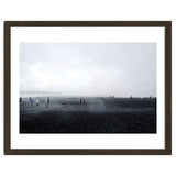 Tourists on the black sand beach - Iceland thumbnail