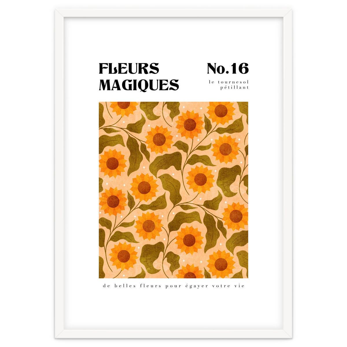 Magical Flowers No.16 Sparkling Sunflowers