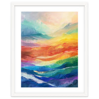Vibrant Impasto Abstract Landscape Painting