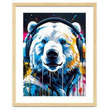 Polar Bear In Headphones, Graffiti thumbnail