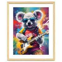 Koala Playing Guitar, Rock Graffiti