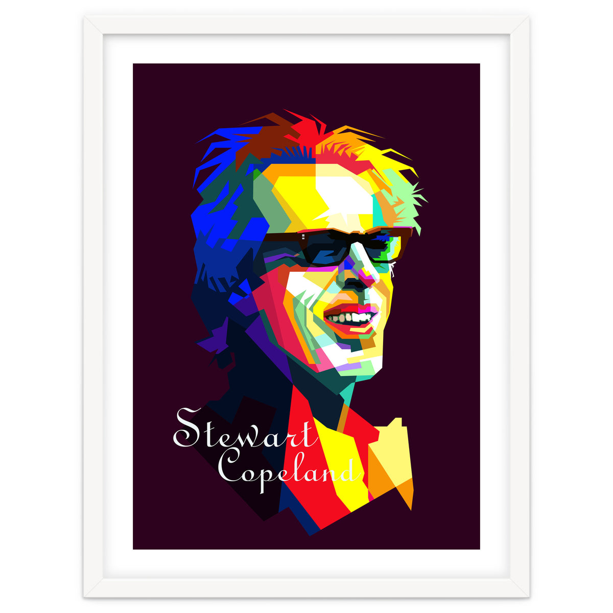 Stewart Copeland The Police Pop Art WPAP