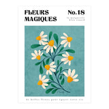 Magical Flowers No.18 Duck Egg Daisies (Print Only) thumbnail