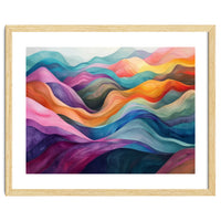 Colorful Abstract Wavy Landscape