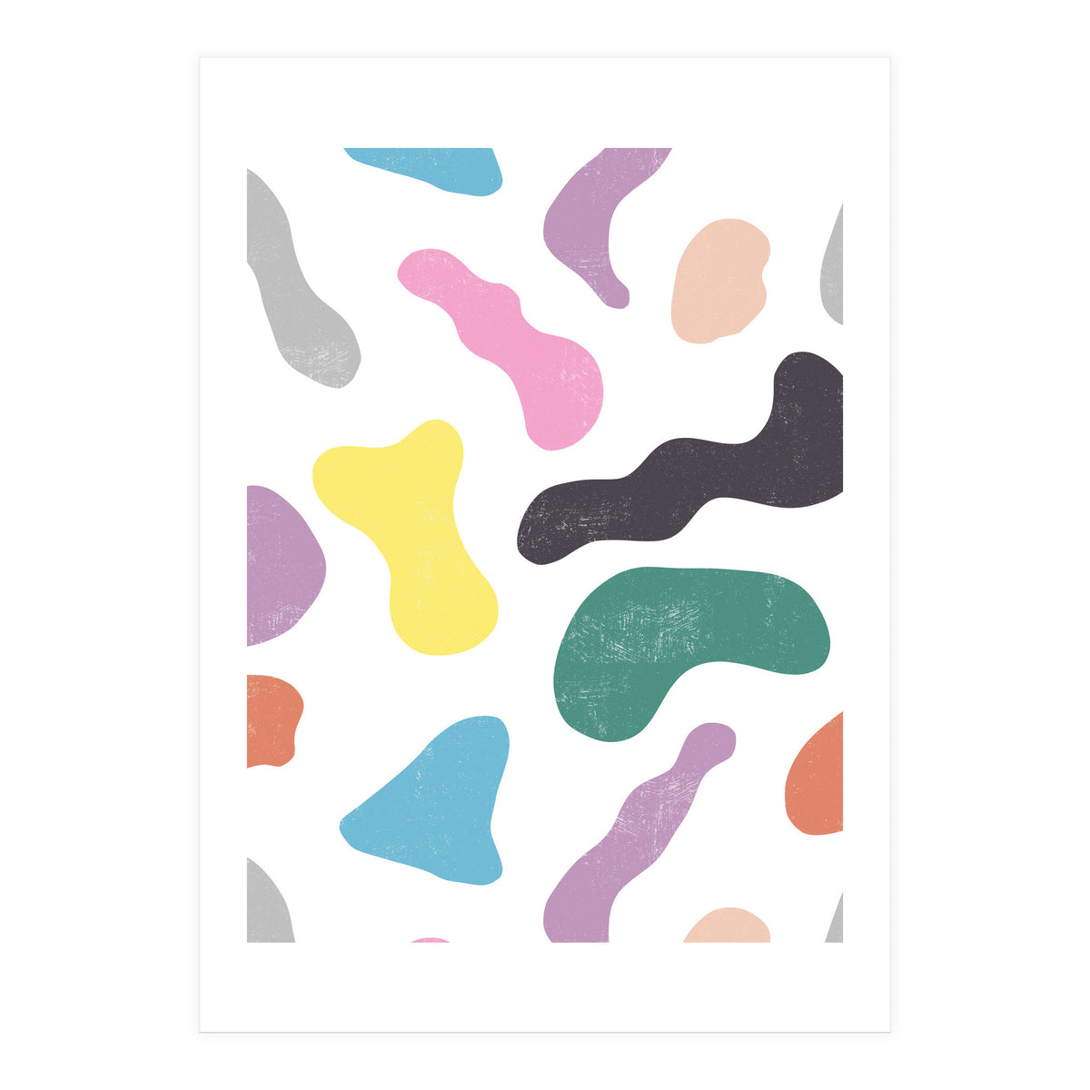 Abstract Organic Memphis Shapes (Print Only)