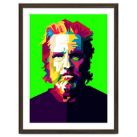 Jeff Bridges Hollywood Actor Pop Art WPAP