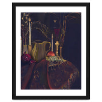 Dark Baroque Table still life moody still life oils