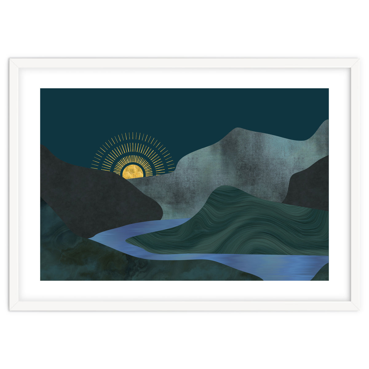 Abstract Landscape Sunrise