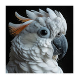 White Cockatoo Parrot With Orange Crest  (Print Only) thumbnail
