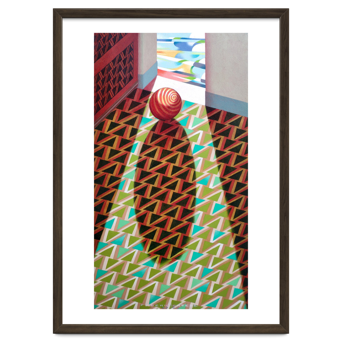 The entrance of the church