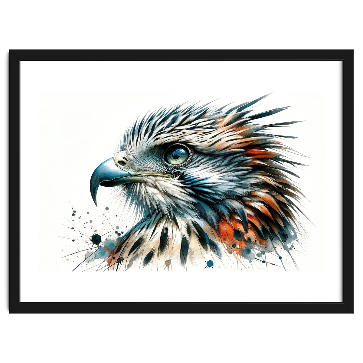 Vibrant Eagle Close Up Portrait