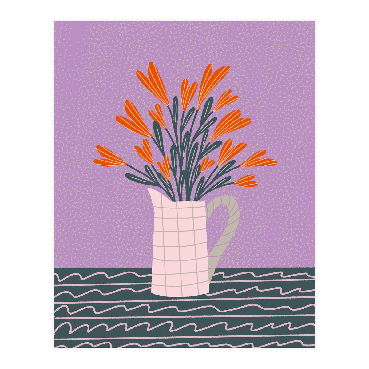 Floral Pitcher  (Print Only)