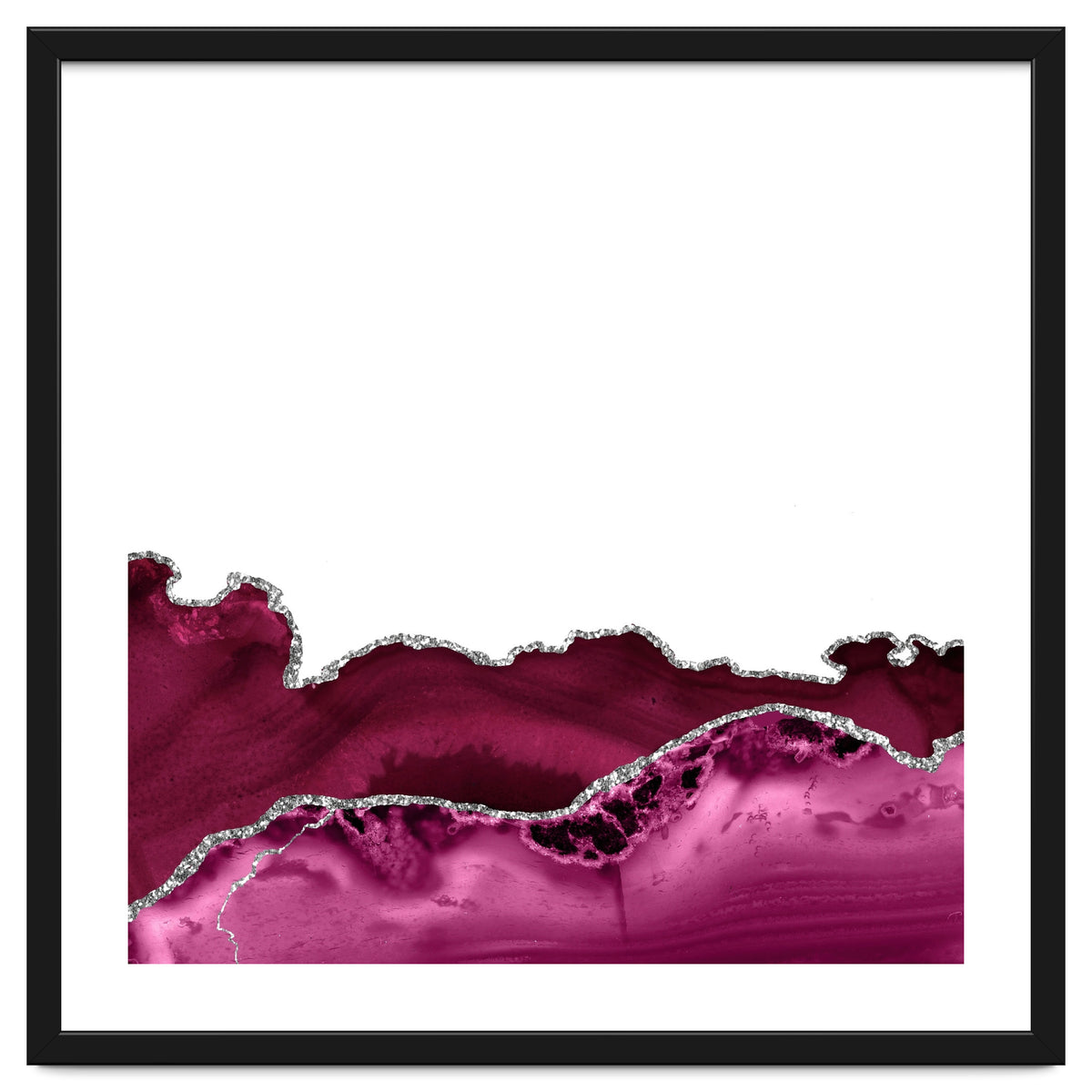 Burgundy & Silver Agate Texture 16
