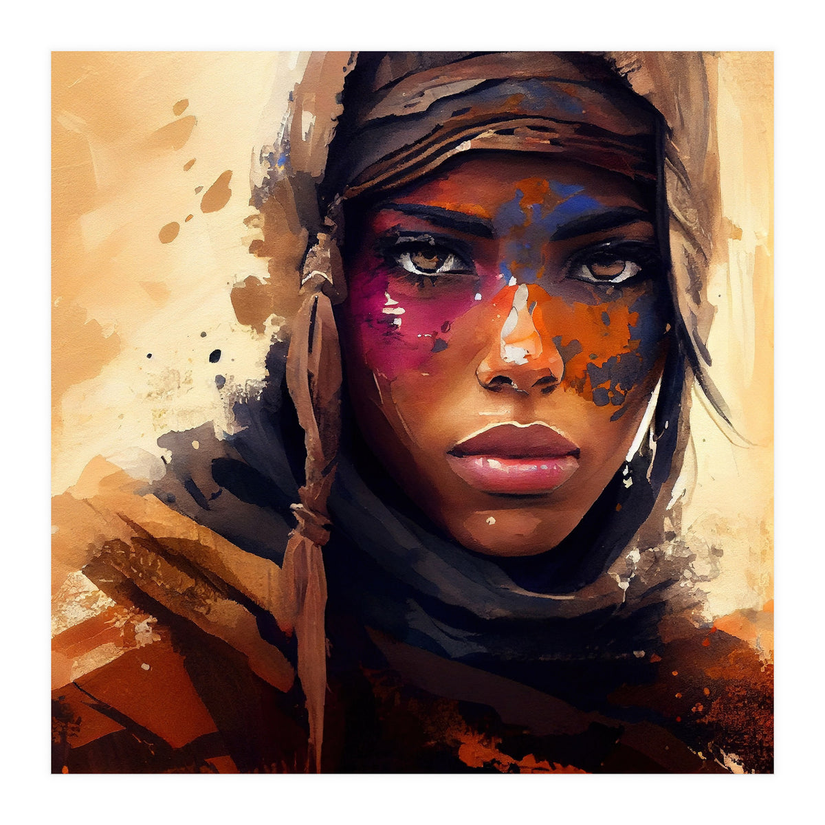 Powerful Tuareg Woman #2 (Print Only)