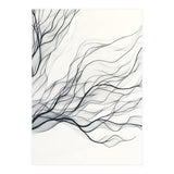 Abstract Black Branching Lines Flowing (Print Only) thumbnail