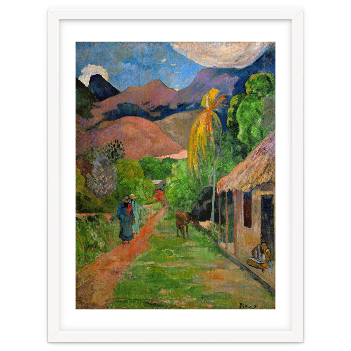 Path in Papeete, called rue du Tahiti. Oil on canvas (1891) 115.5 x 88.5 cm Cat. W 441.