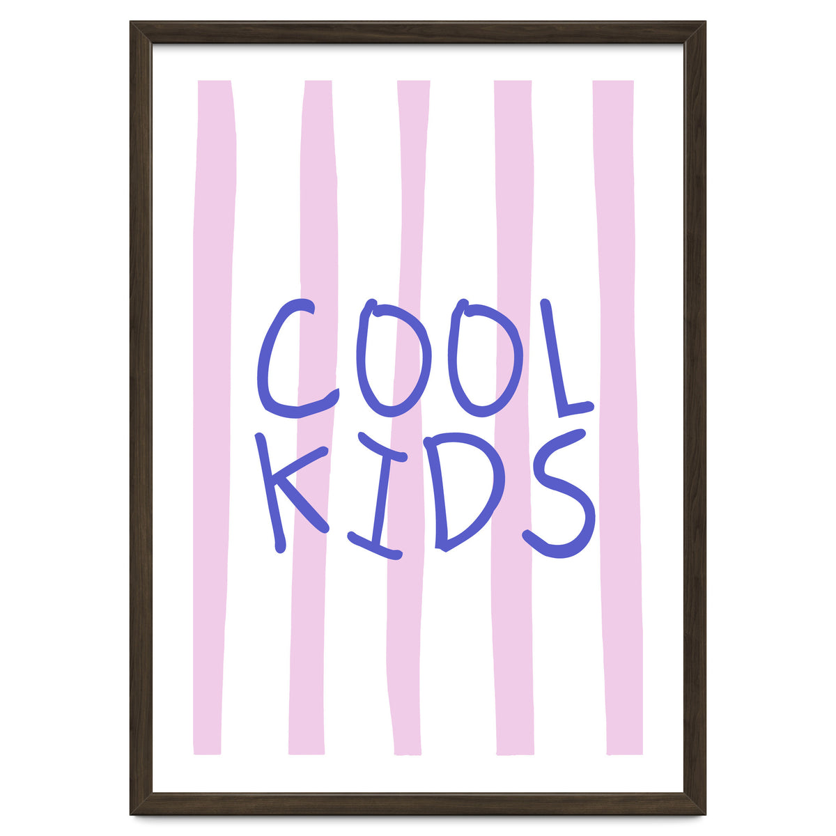 Cool Kids Club, Fun Playful Quote Print for Kids Room and Playroom Decor