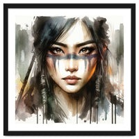 Ethereal Asian Warrior Gaze