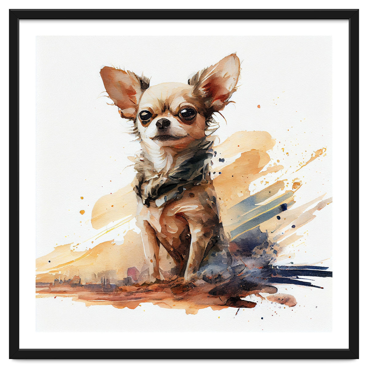 Watercolor Chihuahua Dog