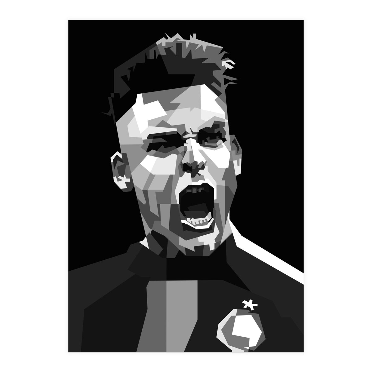 Lautaro Martinez Football Striker (Print Only)