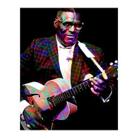 Howlin Wolf American Blues Guitarist Colorful (Print Only)