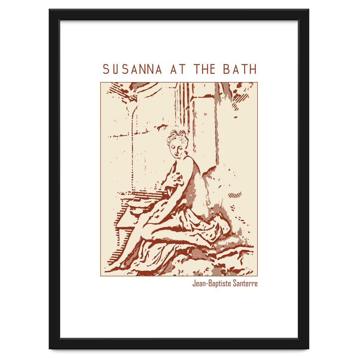 Susanna At The Bath – Jean Baptiste Santerre