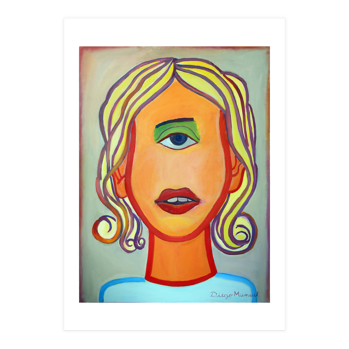 Cabeza De Mujer (Print Only)