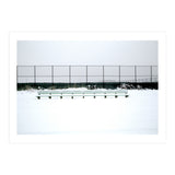 Bench with no people in snowy winter (Print Only) thumbnail