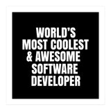 World's most coolest and awesome software developer (Print Only) thumbnail
