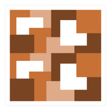 Brown Abstract Square Tiles (Print Only) thumbnail