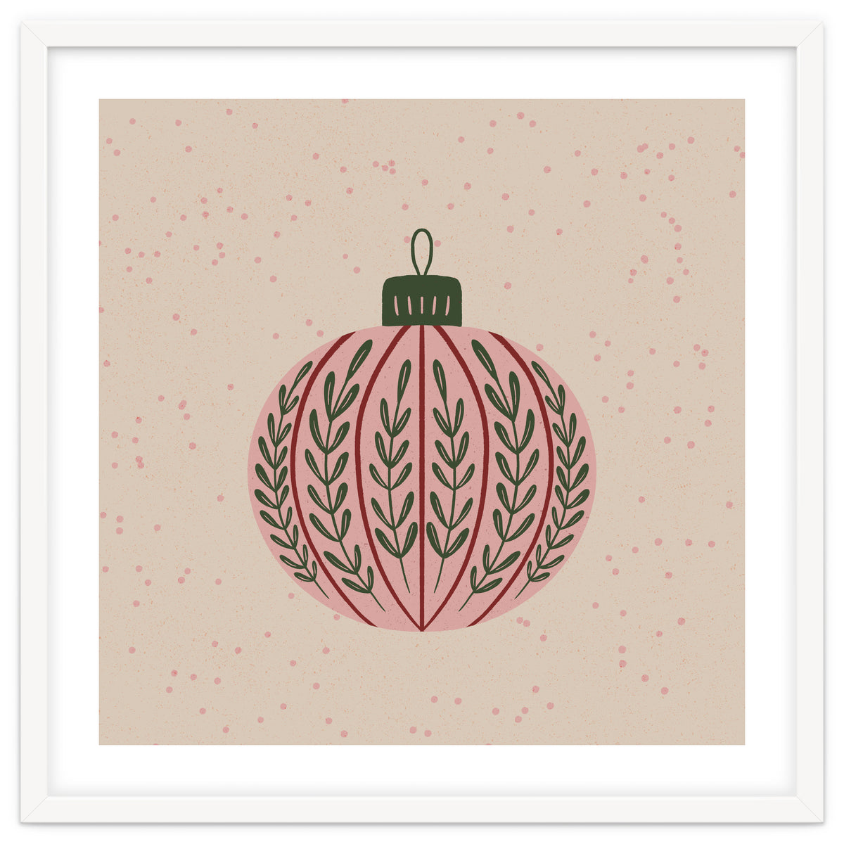 Christmas globe with branches