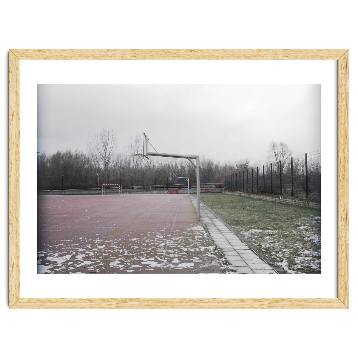 No people basketball court