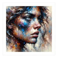 Intense Abstract Side Portrait (Print Only)