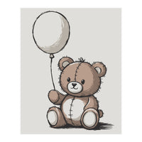 Cute Teddy Bear (Print Only)