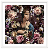 Woman with Ermine And flowers thumbnail