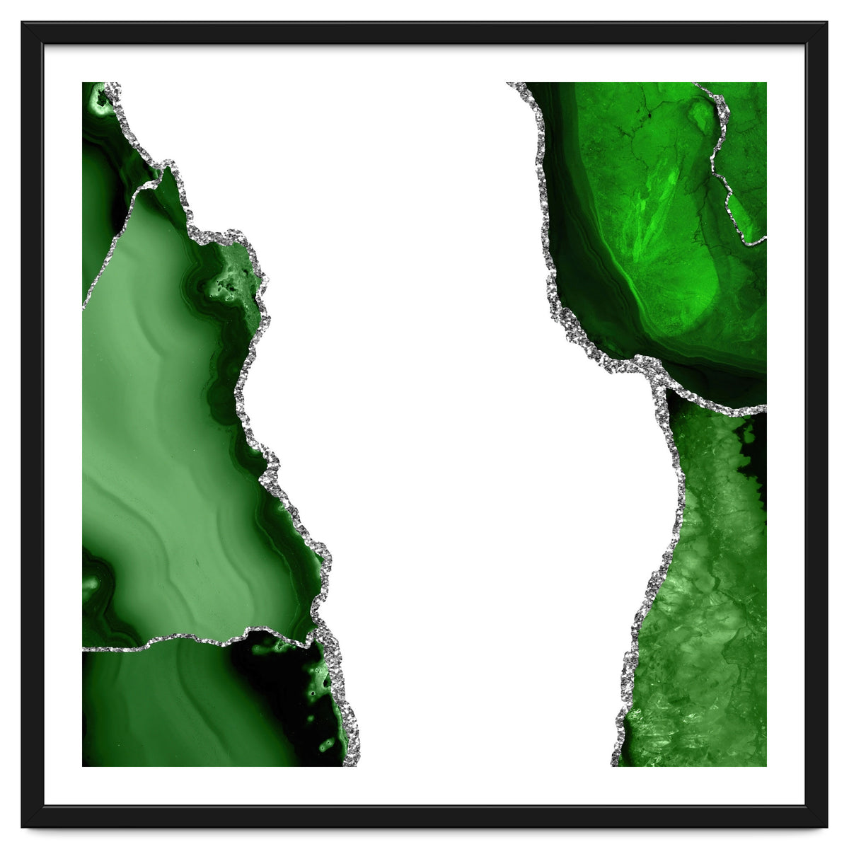 Green & Silver Agate Texture 15