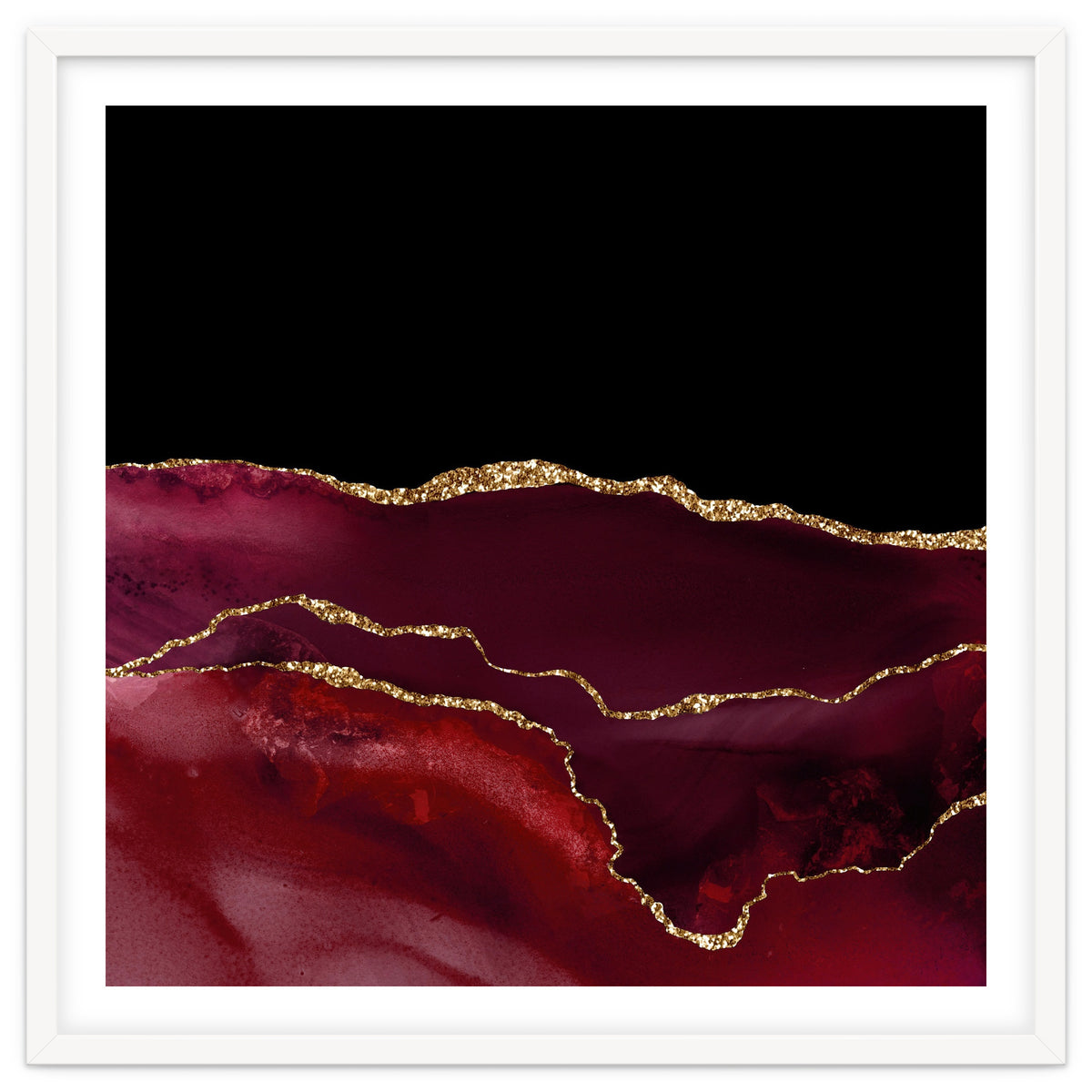 Burgundy & Gold Agate Texture 07