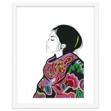Embroidery Realistic Digital Embroidery Fashion Illustration Art Print Viddy Pop Studio Mood Room thumbnail