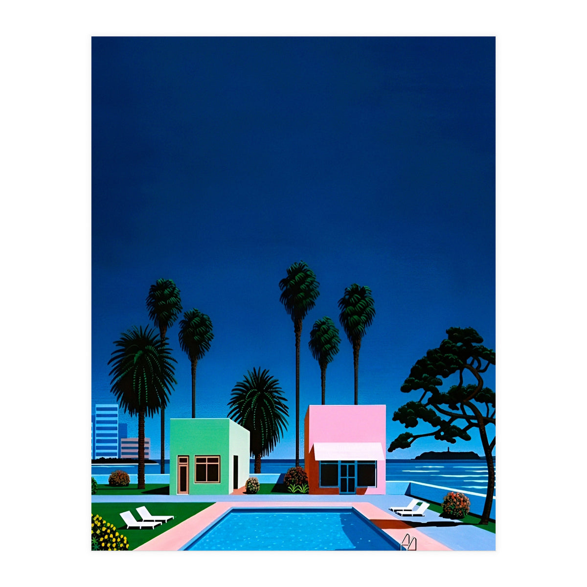 Hiroshi Nagai - City Pop , Vaporwave Aesthetic (Print Only)