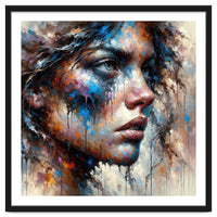 Intense Abstract Side Portrait