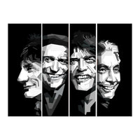 The Rolling Stones Black Portrait  (Print Only)