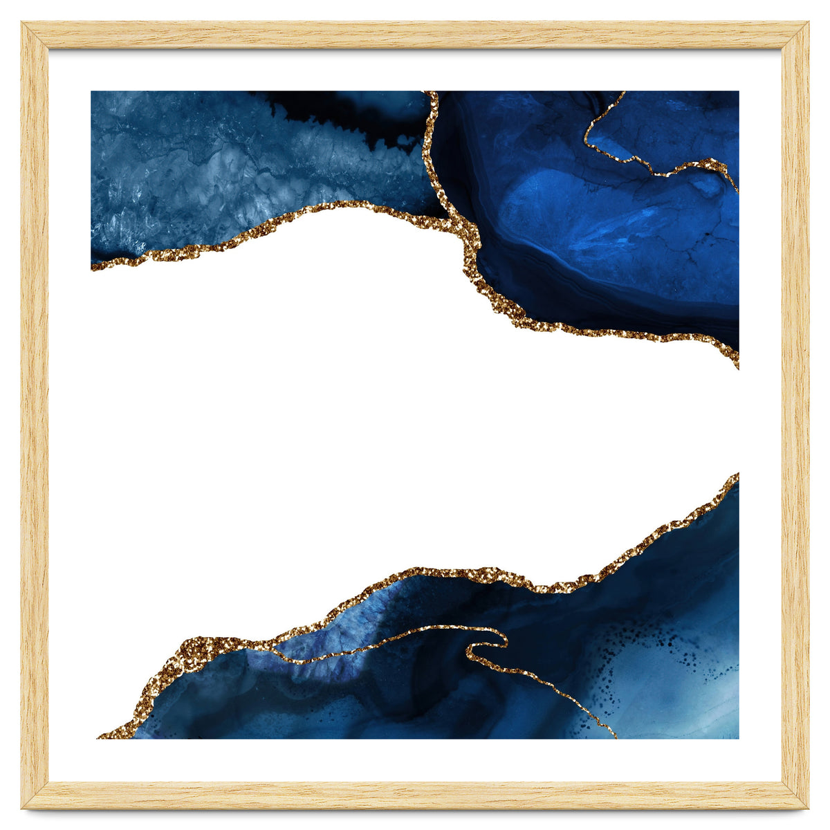 Navy & Gold Agate Texture 25