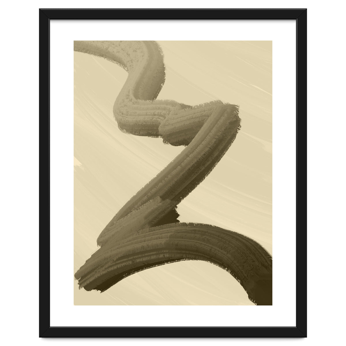 Brushstrokes in Sepia