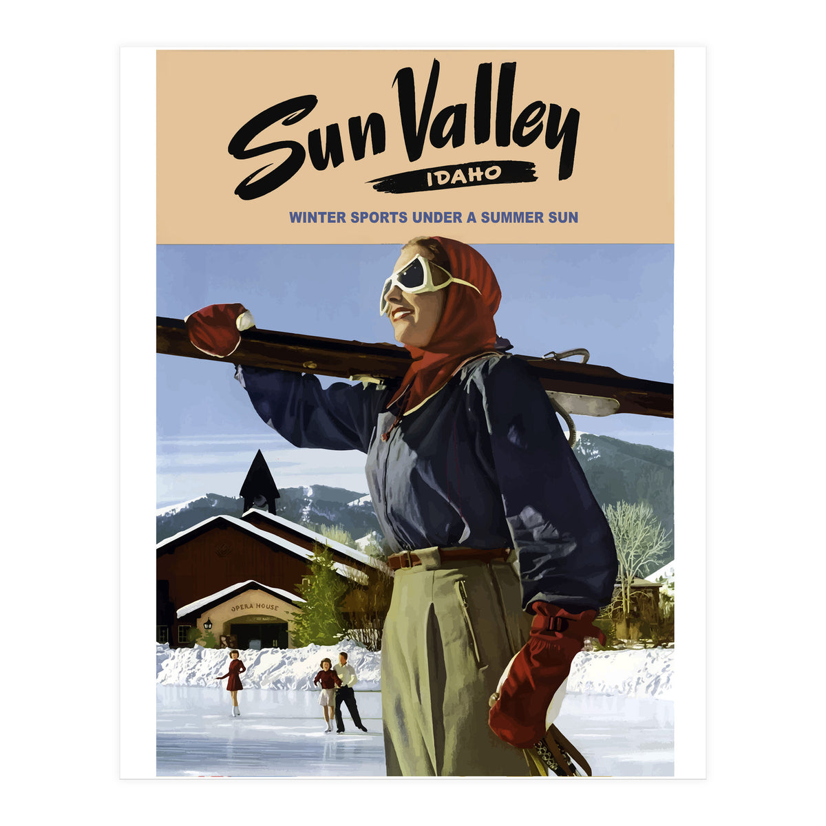 Sun Valley Winter Sports (Print Only)
