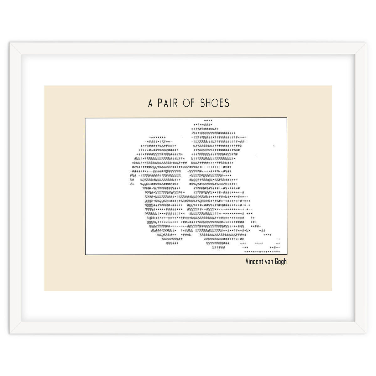 a pair of shoes (1886) – Vincent van Gogh(ascii art)