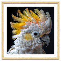 Close Up Of A Cockatoo With Yellow Crest