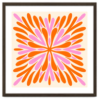 Symmetry Petals - pink and orange